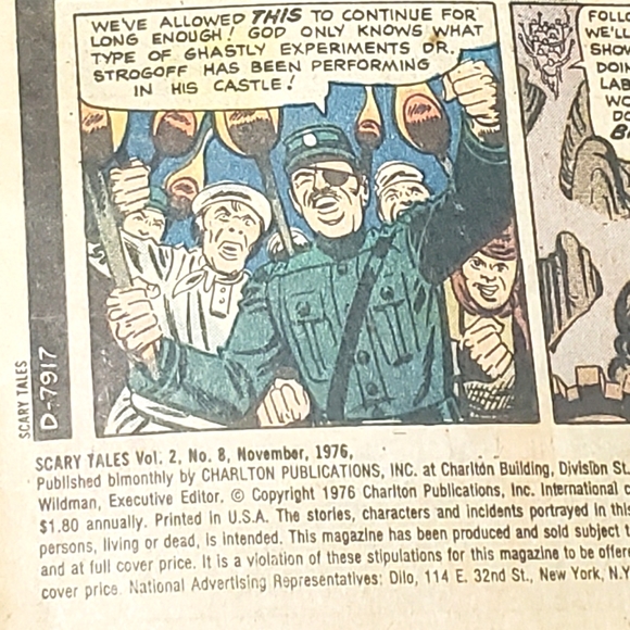 Scary Tales Vol 2 No 8 & Vol 6 No 21 Lot of 2 Vintage Charlton Comics - Picture 7 of 7